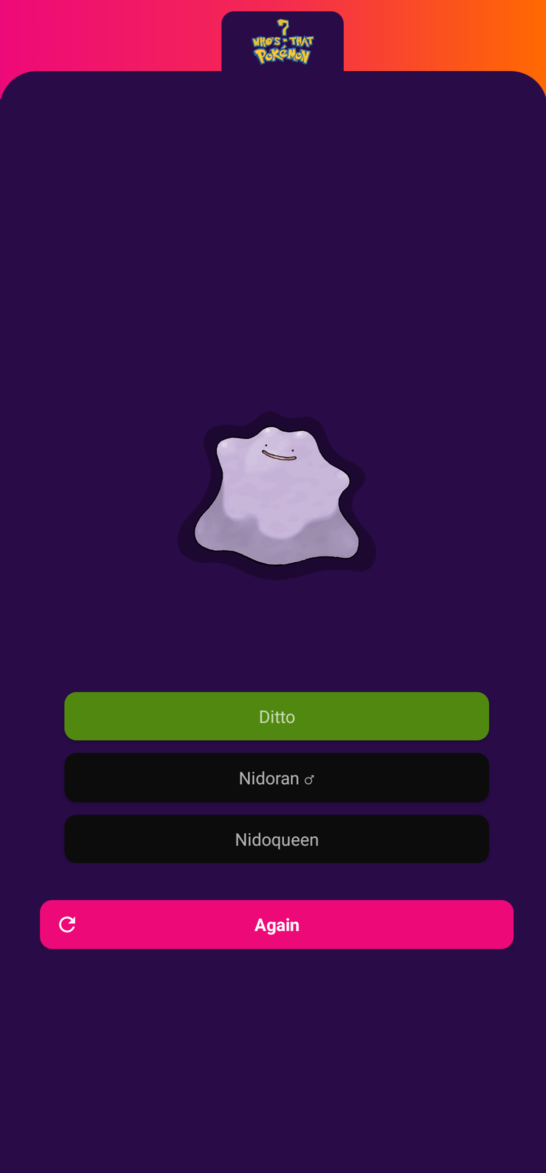 Who's That Pokémon — revealed